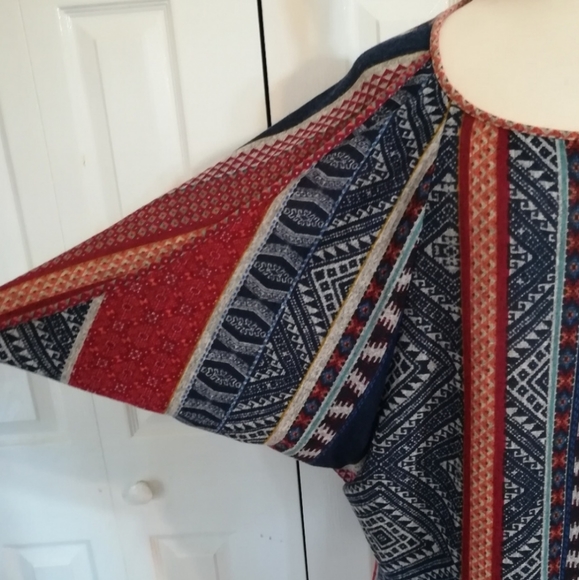 Uncle Frank boho dress with oversized wrap sleeves - Picture 3 of 6